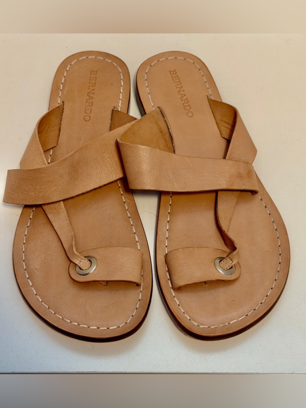 Bernardo Leather Sandals 9.5